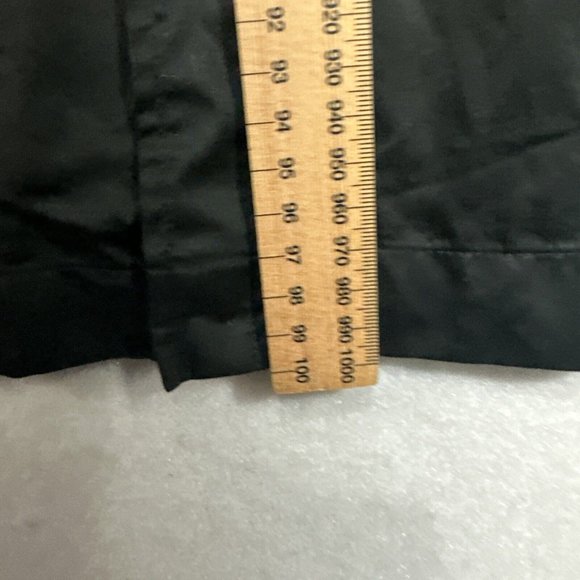 Hugo Boss Womens Shirt Dress size 10 Black Long Sleeve Belt Polished Cotton - Picture 15 of 15